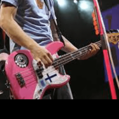 Custom Pink 2001 Mark Hoppus Fender Bass w/ Hardshell image 25