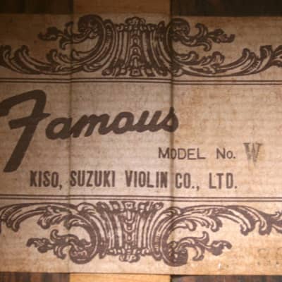 Suzuki Famous W400 Brazilian Rosewood by Kiso Suzuki Violin, Nagano Japan Mid-70s - Natural image 20