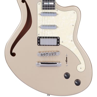 D'Angelico Deluxe Series Bedford SH Electric Guitar With USA Seymour Duncan Pickups & Stopbar Tailpi image 5