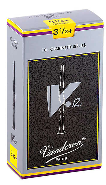 Vandoren V12 Bb Clarinet Reeds  Strength 3.5 Plus (Box of 10) image 1