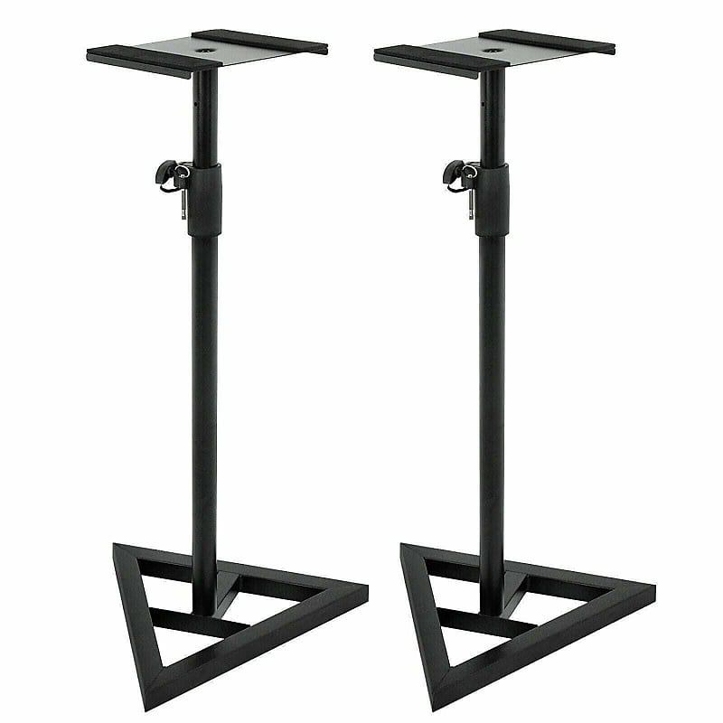 Proline PL6000P Adjustable Studio Monitor Stand Pair Black Reverb