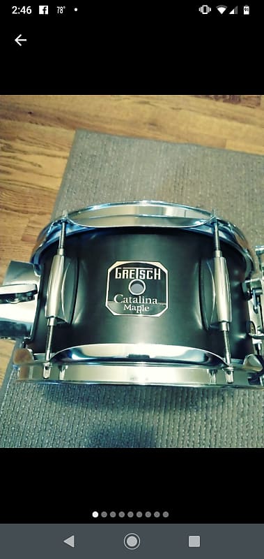 Gretsch Catalina Maple 10" Snare  Black image 1