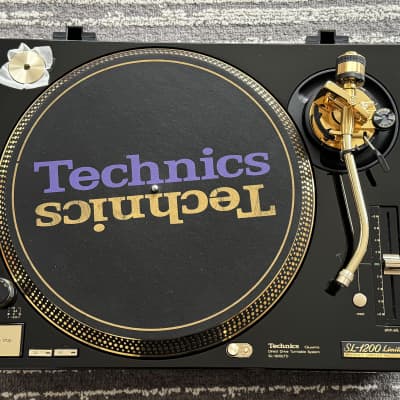 Technics SL-1200LTD Gold Limited Edition Direct Drive Turntable No 2927 in original box image 3