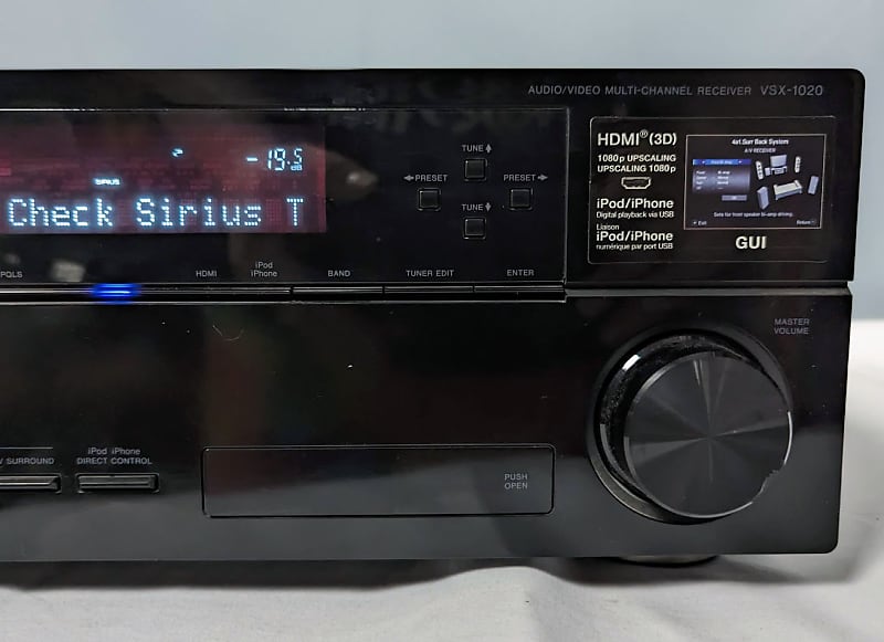Pioneer VSX-1020-K 7.1 Dolby 3D Ready A/V Multi-Channel Home