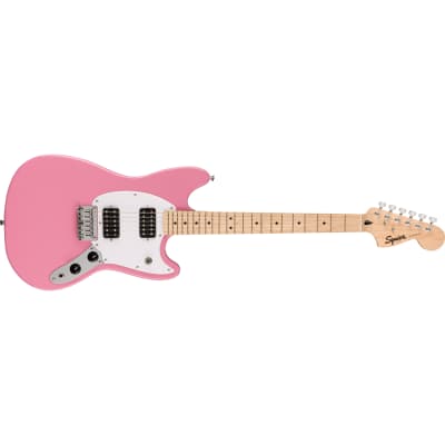 Fender Squier Sonic Mustang HH Electric Guitar Flash Pink