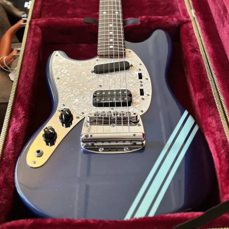 Fender Japan Rare Signature Kurt Cobain Mustang Left-Handed Lake Placed Blue Competition MIJ 2012 w/ Hardcase