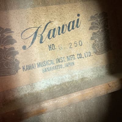Kawai vintage model G-250 Classical Guitar Hamamatsu Japan - needs TLC for sale
