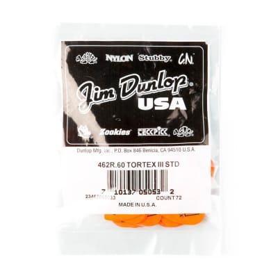 Dunlop Tortex Standard Pick Orange .60 mm, One Pick