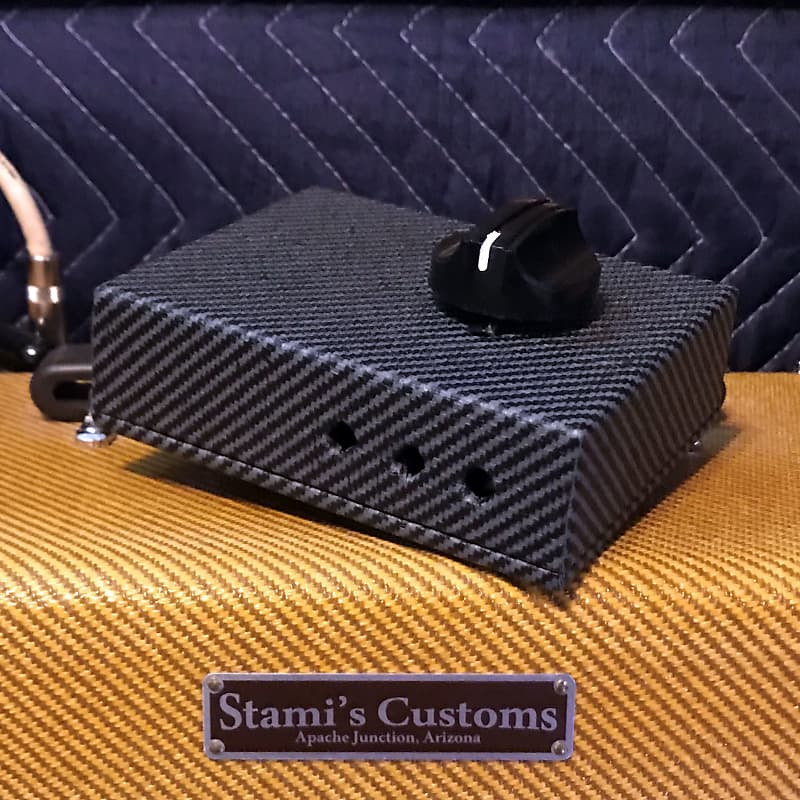 Stami's Customs - Blackout Tweedy Bird 8 Ohm 85 Watt Speaker Attenuator in Blackout Tweed image 1