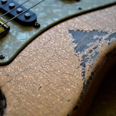 American Fender Stratocaster Custom 2012 Faded Tangerine Sparkle image 1