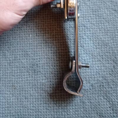 Japanese Bass Drum Rail Tom Mount Vintage 1960's Japanese Bass Drum Rail Tom Mount Vintage 1960's 60s - Chrome image 4