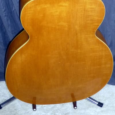Vintage 1958 KAY K40 Honey Blond Curly Maple 17" F Hole Archtop Acoustic Plays Easy Sounds Great Beautiful With Deluxe Case image 9