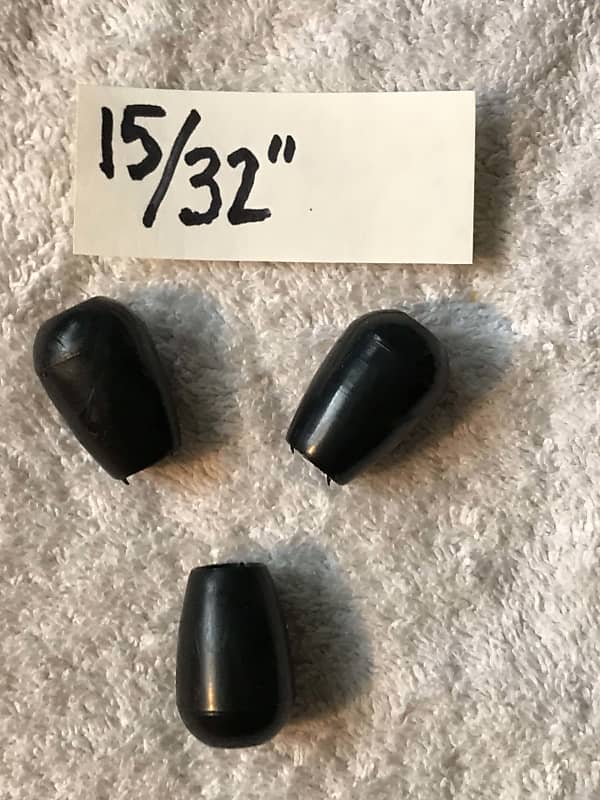 Unbranded NOS 15/32" Rubber Feet (3) for Rogers, Gretsch, Reverb