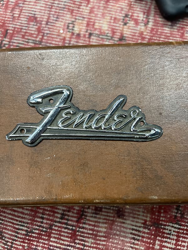 Fender Blackface Metal Logo 1960s Reverb
