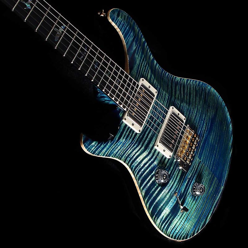 PRS Wood Library Custom 24 - River Blue -  lefty lefthanded LH image 1