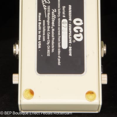 Fulltone OCD V1 Series 6 Obsessive Compulsive Drive 2012 s/n 75511 USA image 10