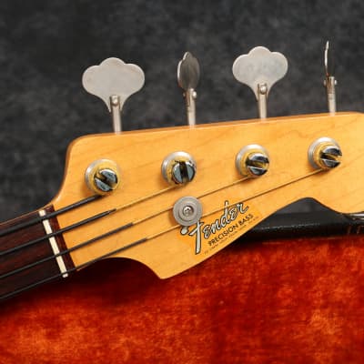 1966 Fender Precision Bass - Candy Apple Red image 3