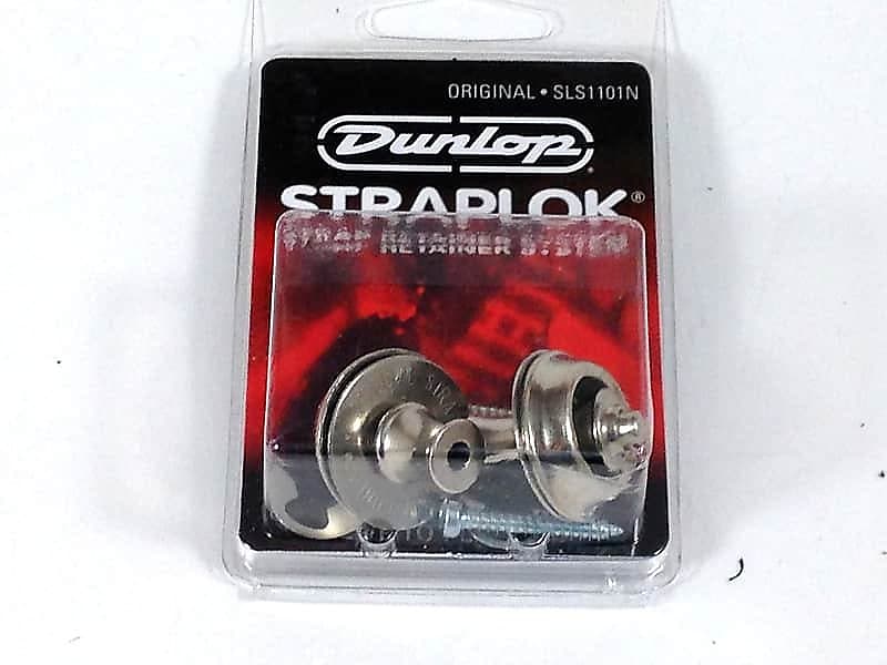 Dunlop Strap Locks - Guitar -Original Slim Button Strap Retainer System Nickel image 1