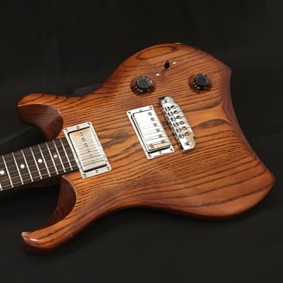 NAH Guitars Curve Carve Ash Electric Guitar 2020 Amber image 6