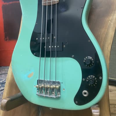 PartsCaster  Precision Bass Relic / Aged (P BASS) - Surf Green Nitro Finish & Seymour Duncan PU's image 3