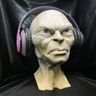 Gollum Headphone Stand! LOTR Headset Rack, like Sméagol/Hobbit/Elf/Troll/Orc/Ork image 2