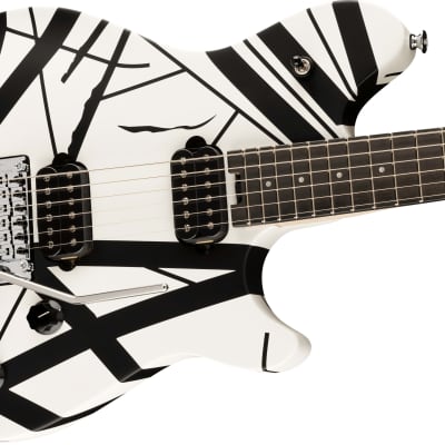 EVH Wolfgang Special Striped with Ebony Fretboard Satin White/Black Stripes 2024 w/EVH Gig Bag image 5
