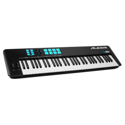 Alesis V61 MKII 61-Key USB MIDI Keyboard and Music Production Controller with Velocity-Sensitive Pads and Octave and Transpose Buttons image 3