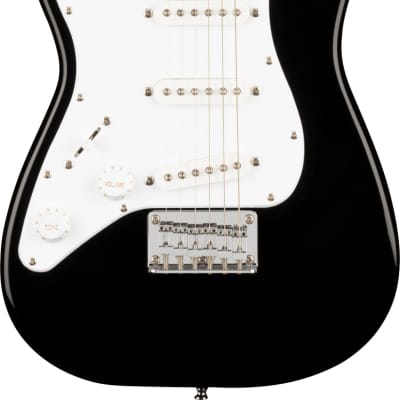 Fender Squier 3/4-Size Kids Mini Strat Electric Guitar, Left Handed - Black image 1