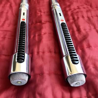 2 Vintage 1960's Electro Voice 676 Dynamic Cardioid Microphones Cables & Clips!! image 10