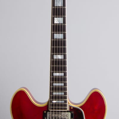 Gibson  ES-355TDC Semi-Hollow Body Electric Guitar (1966), ser. #848365, period black hard shell case. image 8