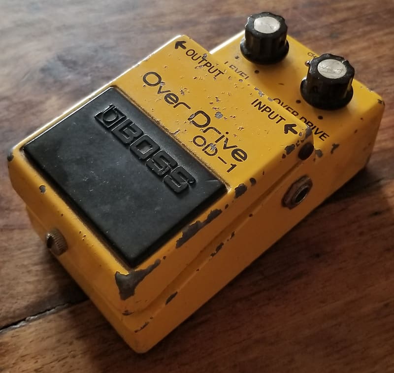 Boss OD-1 Long Dash Silver Screw 1977-1981 8 Pin JRC4558 Chip