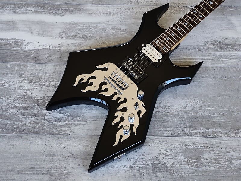 BC Rich Special Edition Afterburner Warlock (Black/Chrome) | Reverb