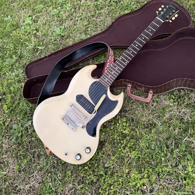 1965 Gibson SG Junior Polaris White Wide Nut Nickel Hardware 1964 Jr Sepcs for sale