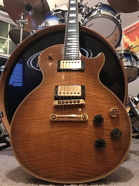 1993 Gibson Les Paul Custom Plus, Flame Top, Honey Burst
