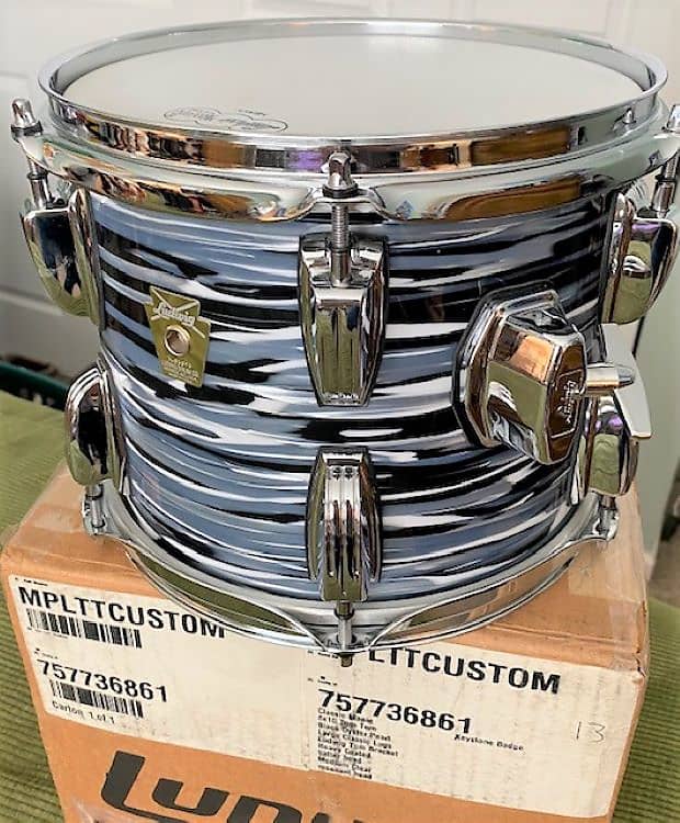 Ludwig Classic Maple 8x10" Rack Tom Bowling Ball Black Reverb