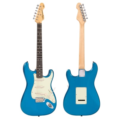 Vintage V6 ReIssued Electric Guitar ~ Candy Apple Blue image 3