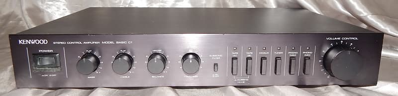 Kenwood basic c1 vintage stereo preamplifier image 1