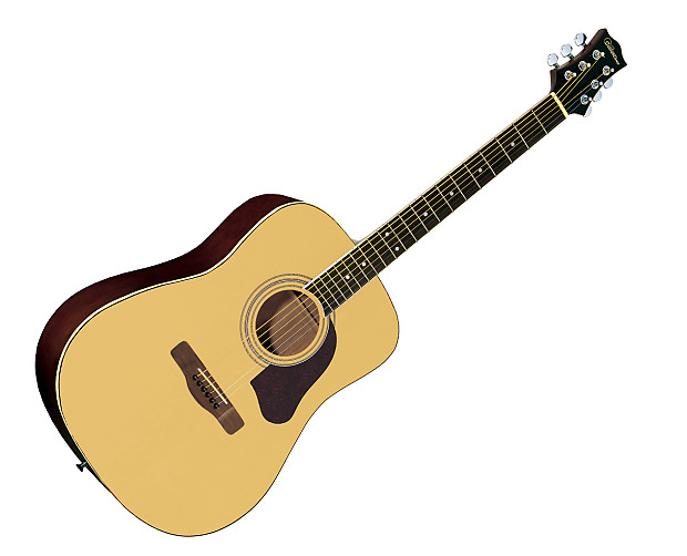 Samick Silvertone SD2000 6-String Acoustic Guitar - Natural With Snark SN-8 image 1