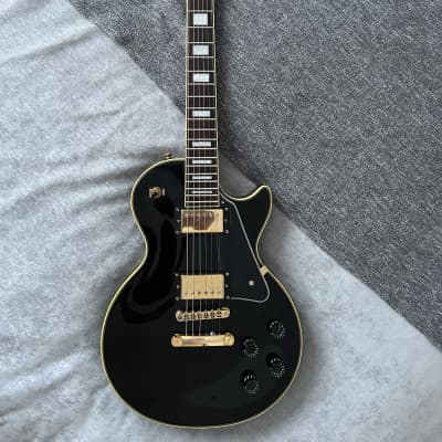 1977 Aria Pro II Japan Les Paul Custom LC Series Black | Reverb Canada