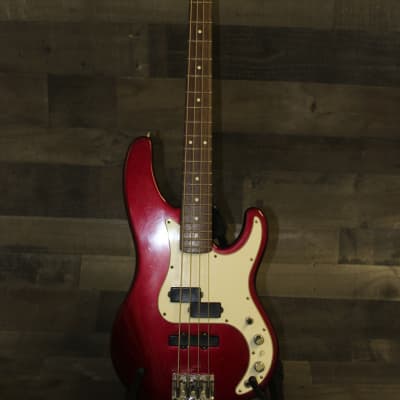Fender American Precision Plus Bass 1990 Candy Apple Red with case! image 4