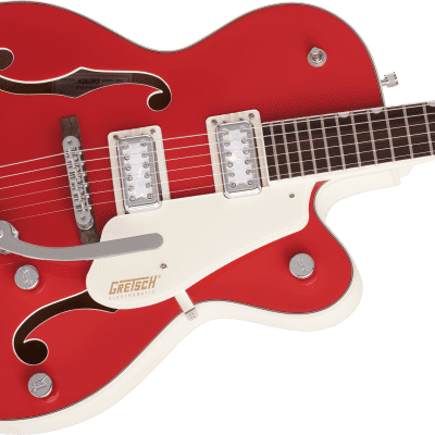 Gretsch G5410T Limited-edition Electromatic Tri-Five  Fiesta Red on Vintage White, image 6