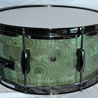 AVA DRUMS Stave Custom Made Snare Drum 2021 French bleed staining