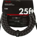 Fender Deluxe Series Instrument Cable, Straight/Straight, 25', Black Tweed