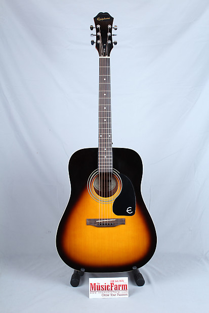 Epiphone DR100VS Dreadnaught Acoustic Guitar in Vintage Sunburst