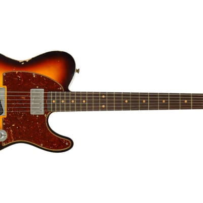 Fender Custom Shop Limited Edition Reverse '60s Tele Custom Heavy Relic 3 Tone Sunburst #R125901 image 2