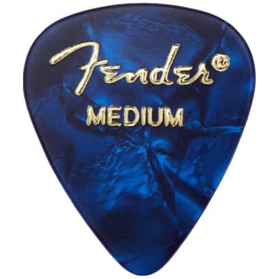 Fender 351 Pick Pack Blue MOTO Medium 2 Pack (24) Bundle