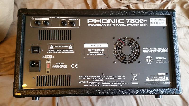 Phonic 780 Powerpod plus 2X300W 7-Channel Powered Mixer with
