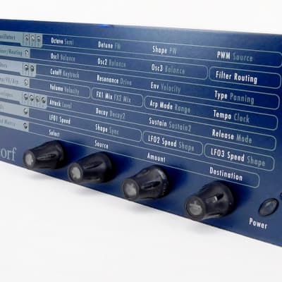 Waldorf Micro Q Synthesizer Rack Blau + Top Zustand + 1,5 Jahre Garantie image 3