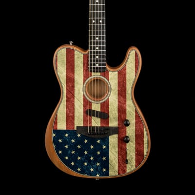 Fender Limited Edition American Acoustasonic Telecaster - American Flag #7477A image 3