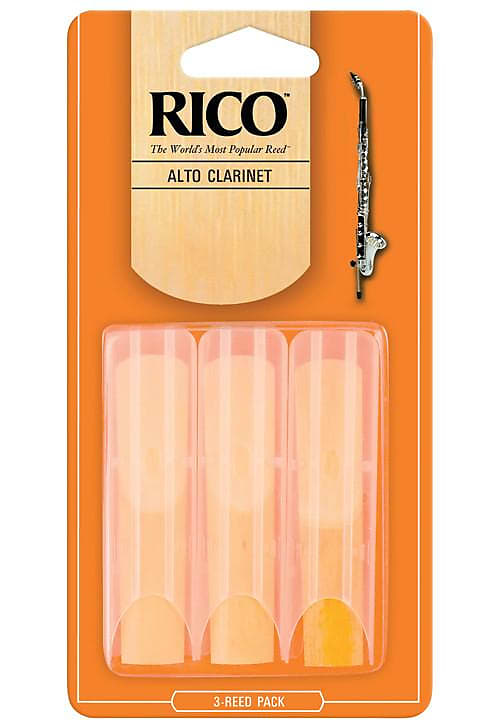 Rico by D'Addario Alto Clarinet Reeds, Strength 2.5, 3 Pack image 1